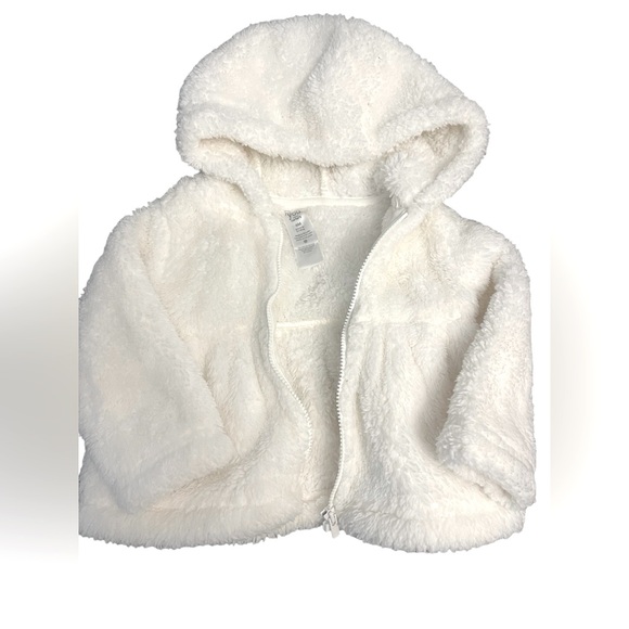 NWOT Carters One You, Furry Soft Teddy Jacket, White Sz 6M - Picture 1 of 3